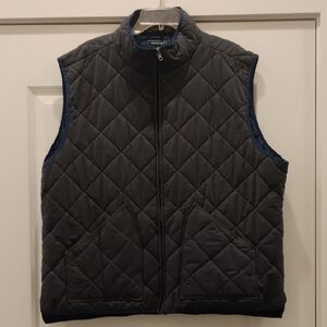 Crown & IVY XXL Dark Gray Quilted Vest
